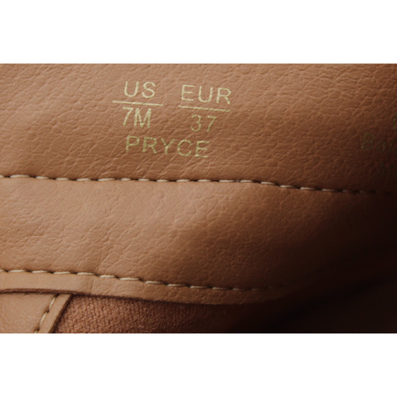 Sam Edelman Suede Boot Bootie Womens 7 Tan Zip Minimalist Western Boho Prairie - Picture 10 of 10